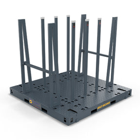 ABACO HEAVY-DUTY MULTI-MATERIAL CONTAINER BUNDLE RACK (9 In 1) Abaco Machines