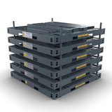 ABACO HEAVY-DUTY MULTI-MATERIAL CONTAINER BUNDLE RACK (9 In 1) Abaco Machines