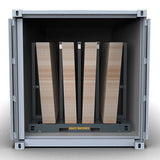 ABACO HEAVY-DUTY MULTI-MATERIAL CONTAINER BUNDLE RACK (9 In 1) Abaco Machines