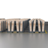 ABACO HEAVY-DUTY MULTI-MATERIAL CONTAINER BUNDLE RACK (9 In 1) Abaco Machines