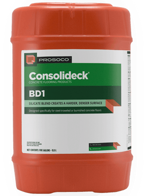 Consolideck BD1 Concrete Floor Densifier & Hardener 46071-05GAL Prosoco 5 Gallon
