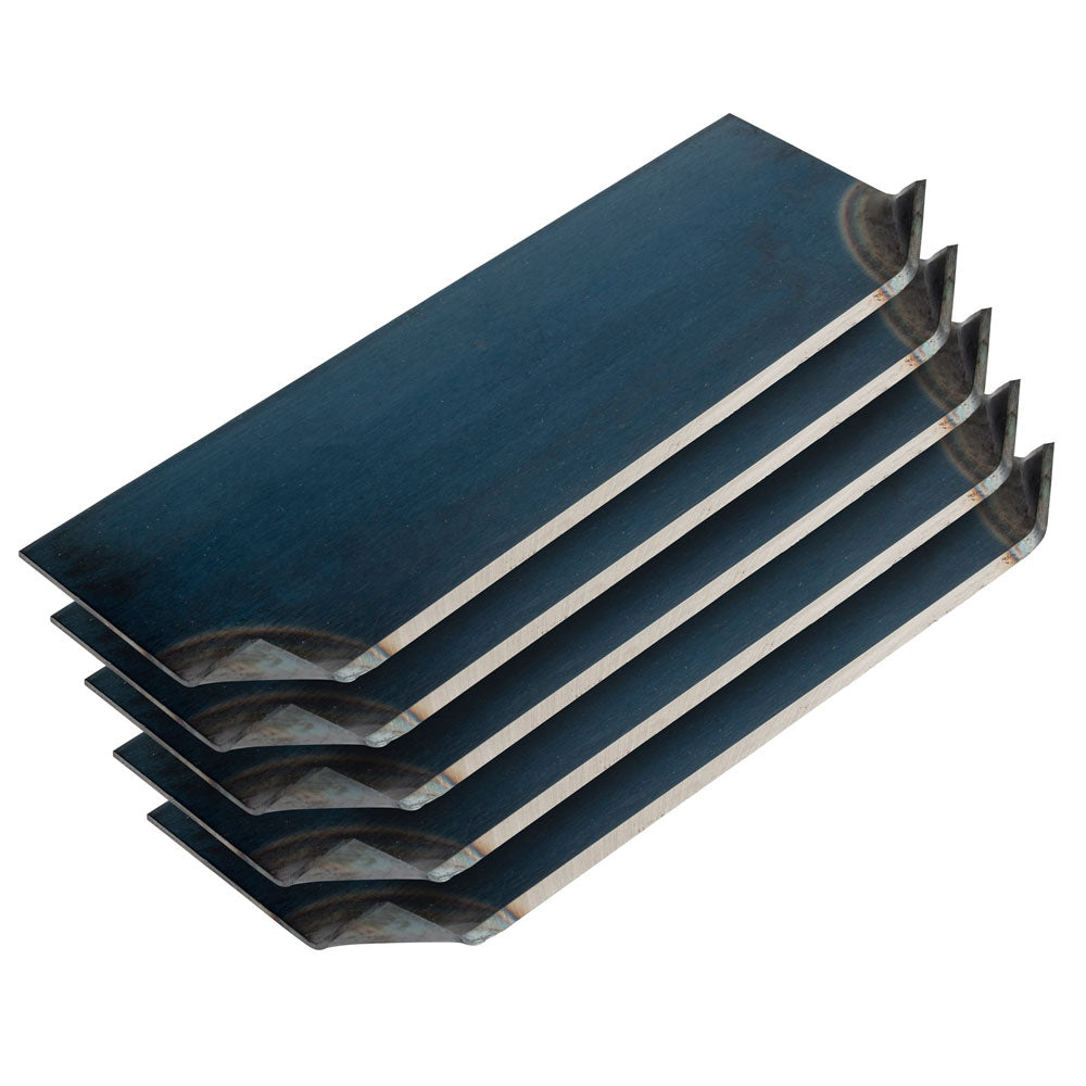 Carpet Blades – 5 Pack BLDC10-45 Workhorse 10" Blade Single Edge – Standard Blade 45º Corner