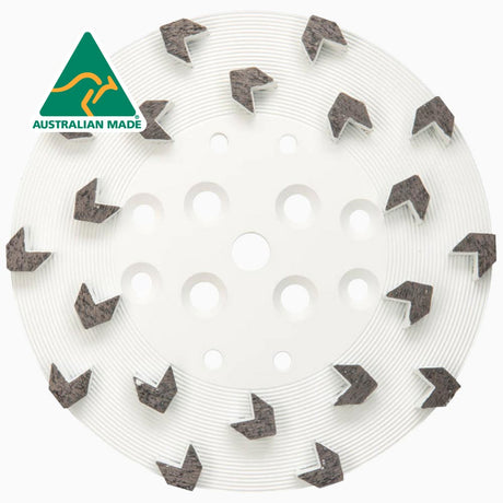 10” Grinding Plates - Arrow Segments BT250GPA10-20 Syntec Diamond Tools 20 Medium