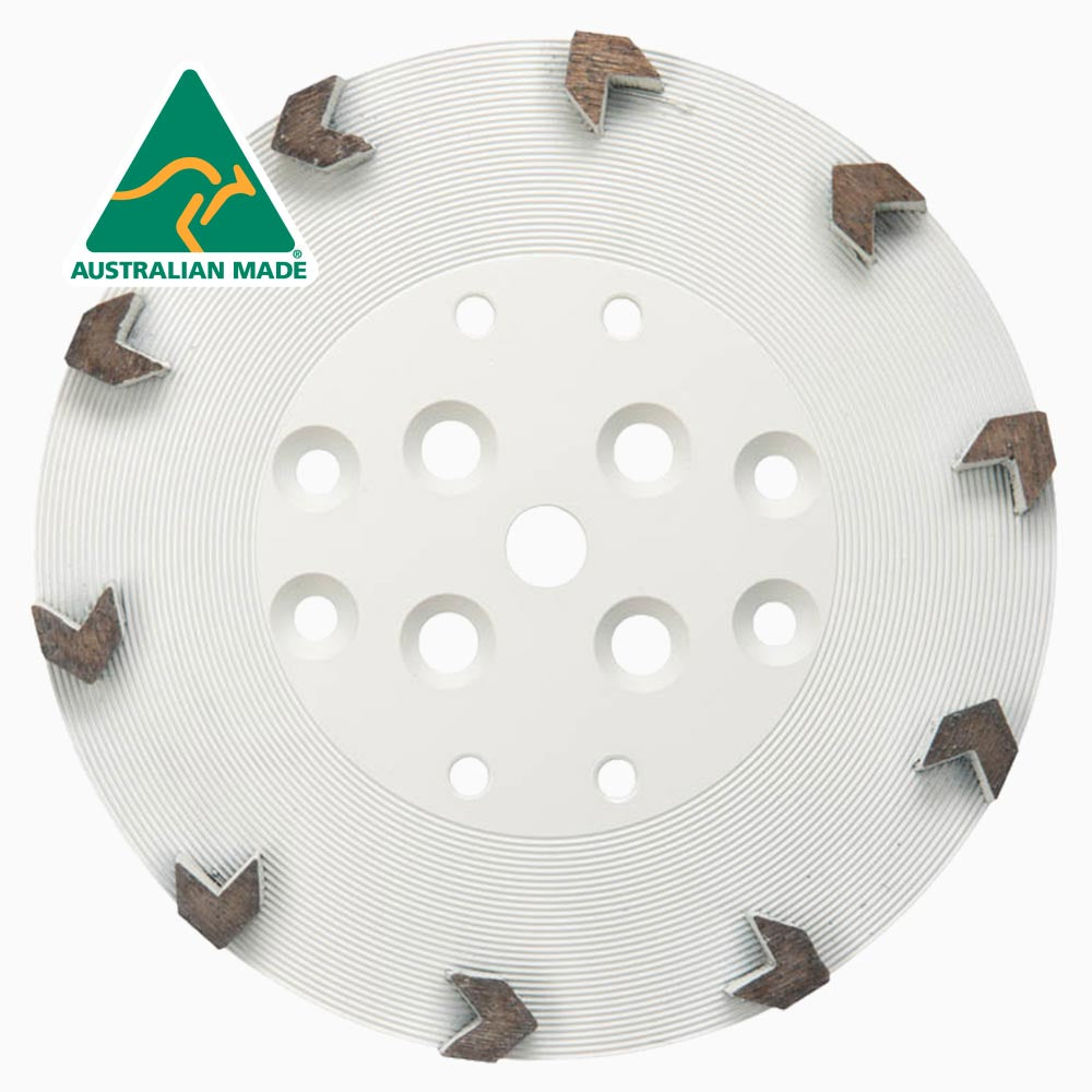 10” Grinding Plates - Arrow Segments BT250GPA10-10 Syntec Diamond Tools 10 Medium