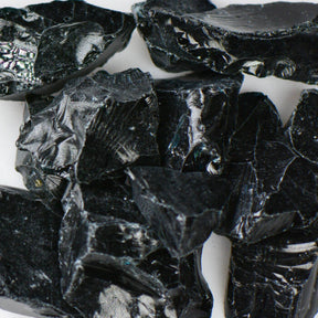 Tumbled Landscape Glass LBLACKZM-1 American Specialty Glass Black Medium (1/2" - 1") - Fire Glass 1 LB