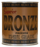 Superior Bronze Polyester Knife Grade Adhesive 200-00760-10 Superior Stone Products Quart