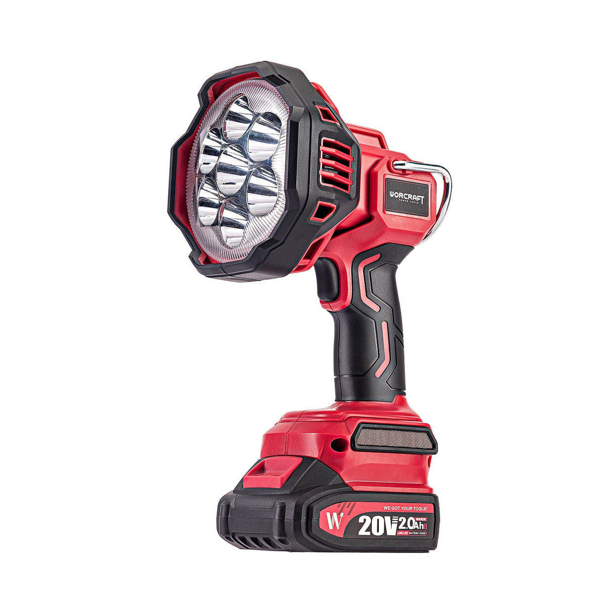 WorCraft 20V Cordless LED Spotlight Kit with 2.0Ah Battery Option & Charger Worcraft USA