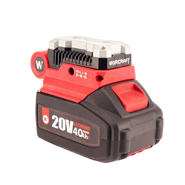 WorCraft 20V Battery USB Adapter & LED Work Light Kit with 2.0Ah Battery Options & Charger Worcraft USA