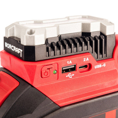 WorCraft 20V Battery USB Adapter & LED Work Light (CUA-S20Li) Worcraft USA