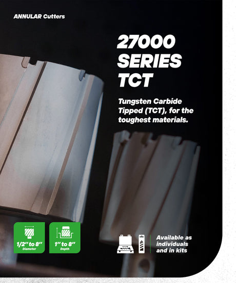 27000 Series TCT (Carbide) Annular Cutter Unibor