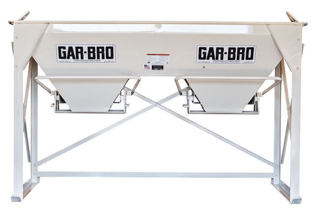Gar-Bro 3642-C Center Discharge Floor Hopper Dual Gate 2.4 CY Gar-Bro