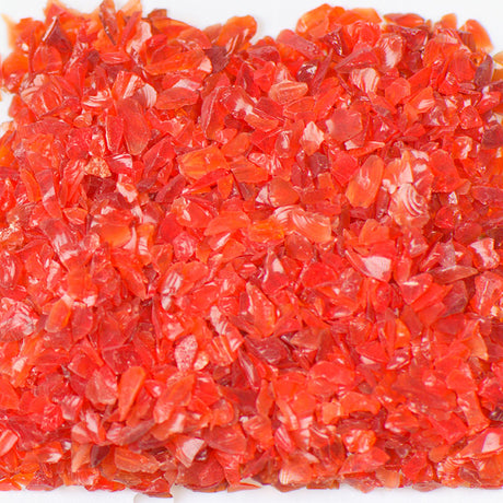 Chunky Terrazzo Glass TREDCHU0-50 American Specialty Glass Red #0 (1/16" - 1/8") 50 Lb.