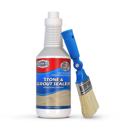 Grout & Stone Sealer + Stand-up Sealer Brush Clean-eez