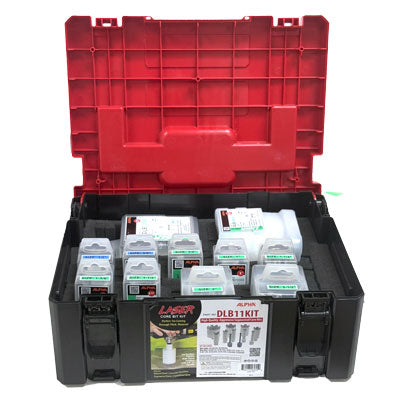 11 pc Diamond Segmented Wet/Dry Core Bit Kit Alpha Tools