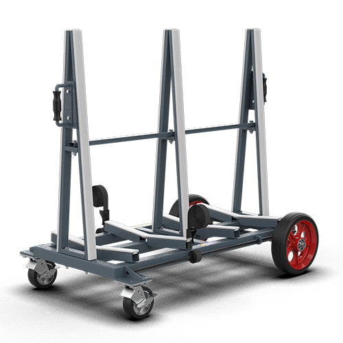 Abaco Double Sided Slab Buggy DSBG1320P-B Abaco Machines 1320 Pneumatic Tires - Black Rubber