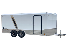 Deluxe V-Nose 8 Wide Aluminum Enclosed Cargo Trailer Legend Trailers