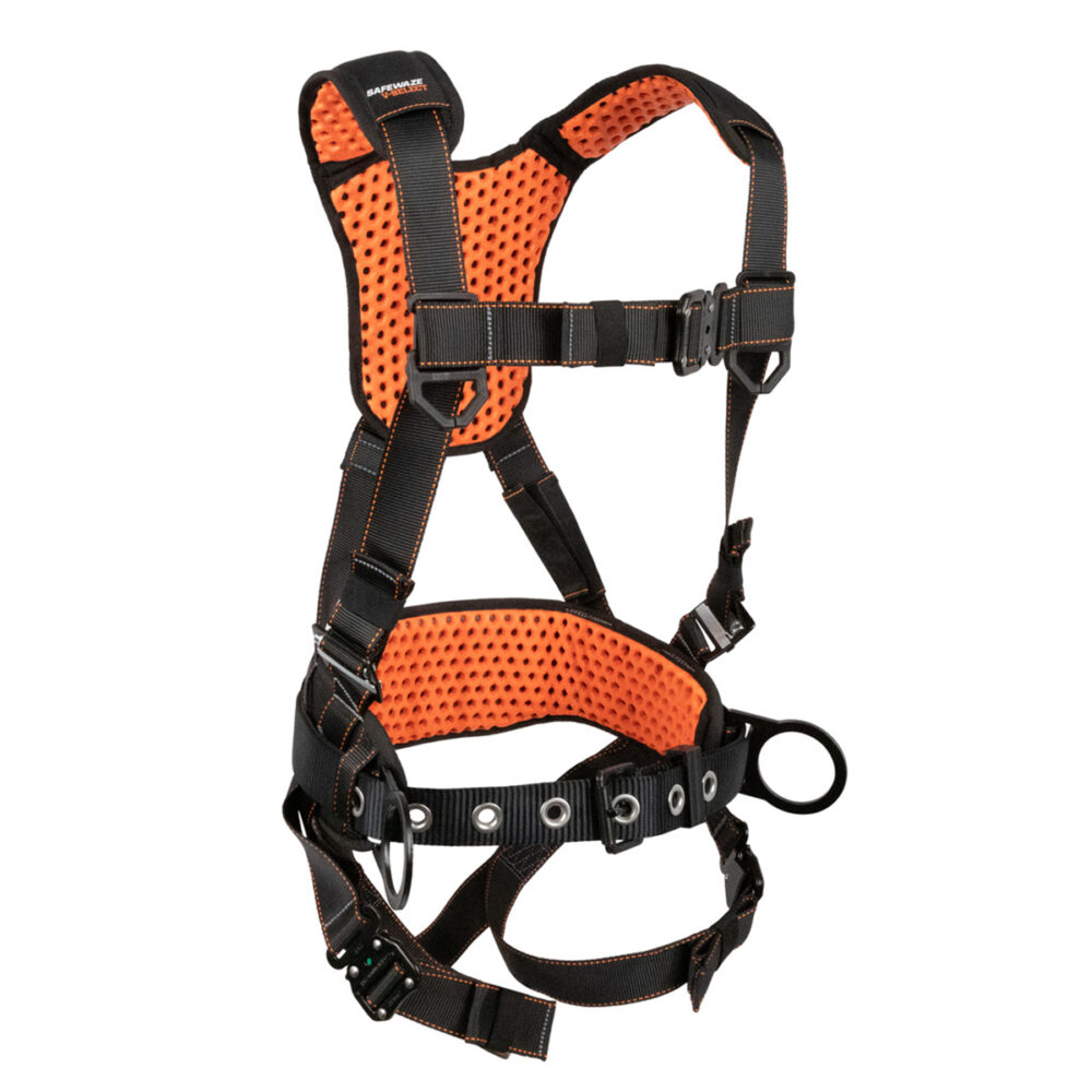 V-Select Construction Harness: 3D, QC Chest/Legs Safewaze