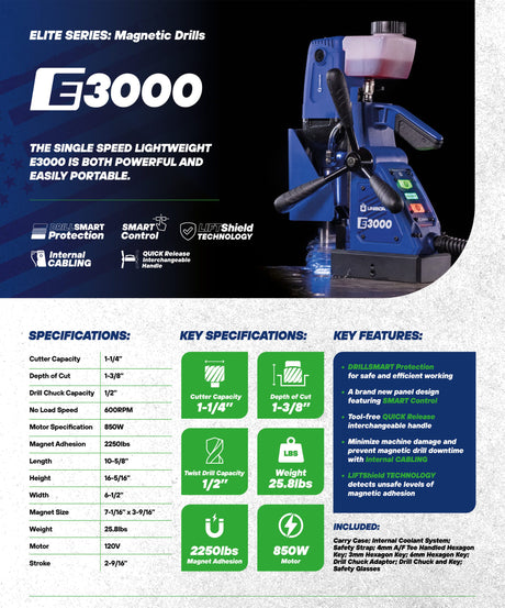 Unibor E3000 Magnetic Drill Unibor