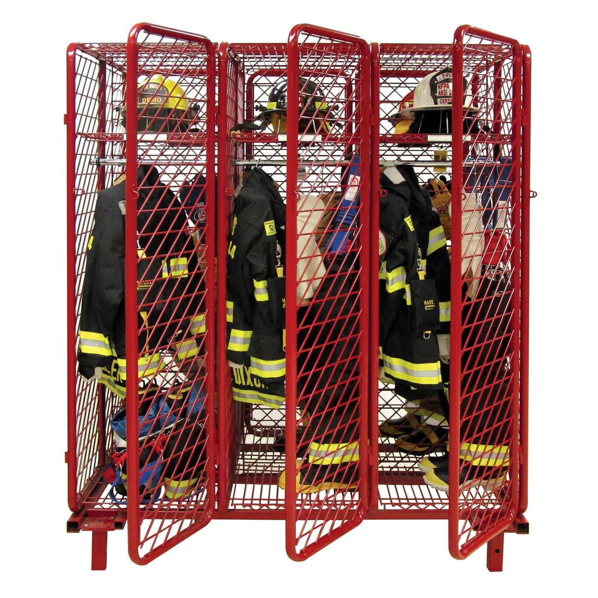 Double Sided Freestanding Red Rack Ready Rack