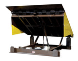 Electric Hydraulic Dock Leveler 72"W x 62"L x 23-1/2"D Pit Dimensions, 50000 Lb. Capacity Brown/Yellow Vestil