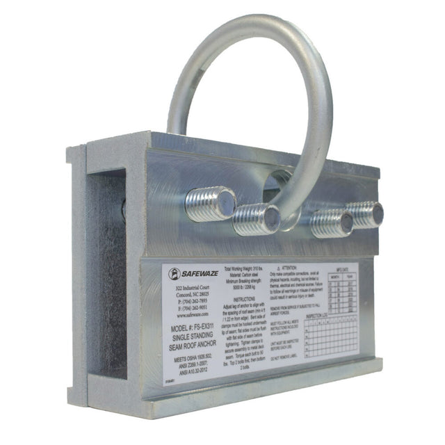 Standing Seam Roof Anchor Safewaze