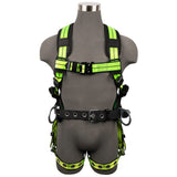 PRO+ Construction Harness: 3D, QC Chest, TB Legs Safewaze