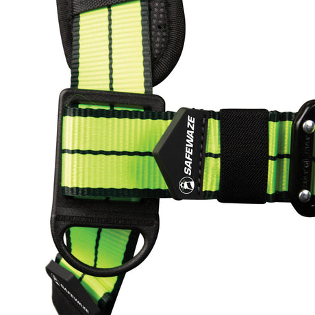 PRO+ Construction Harness: 3D, QC Chest, TB Legs, Trauma Relief Safewaze