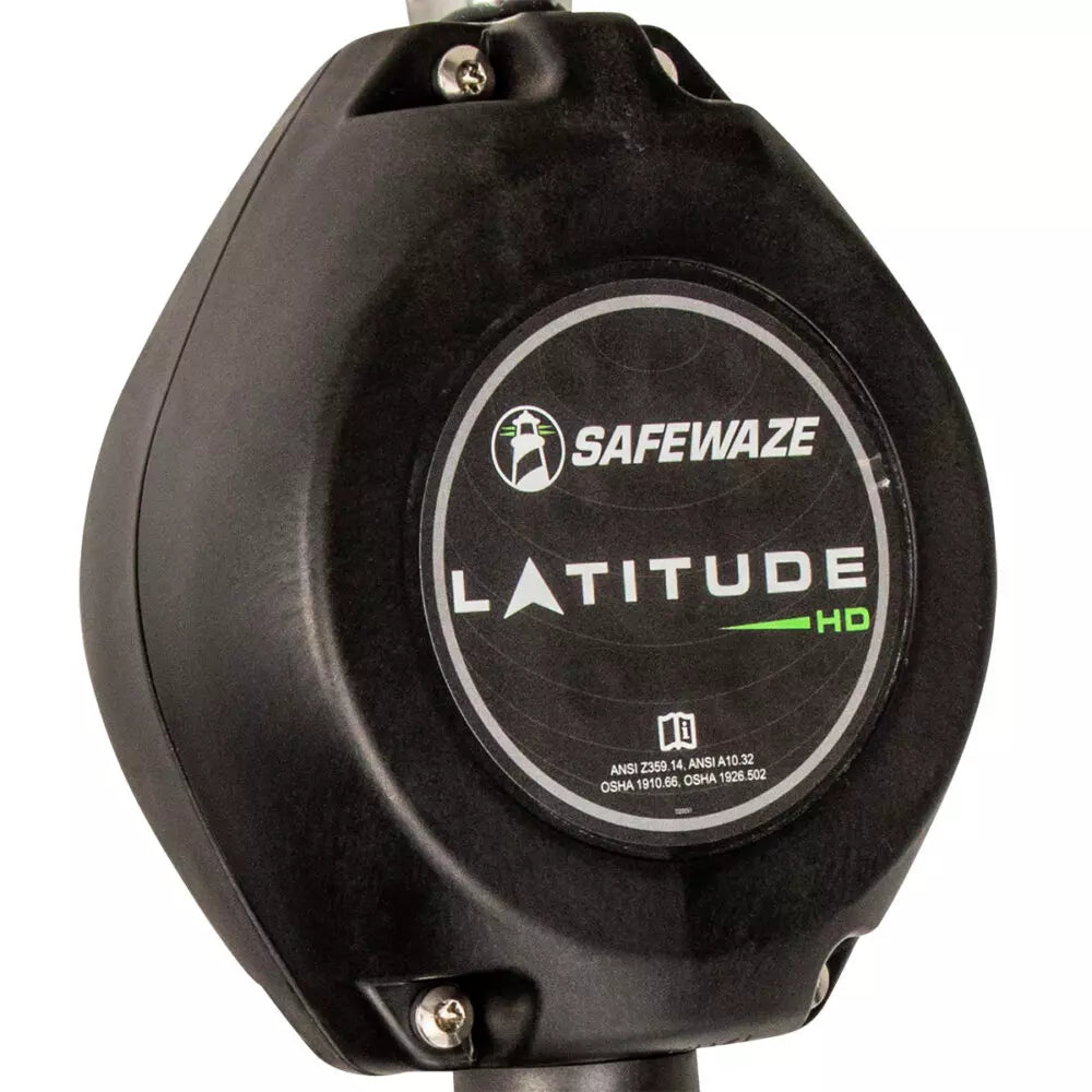 Latitude HD 11' Single Cable SRL-P: Carabiner, LI Hook Safewaze