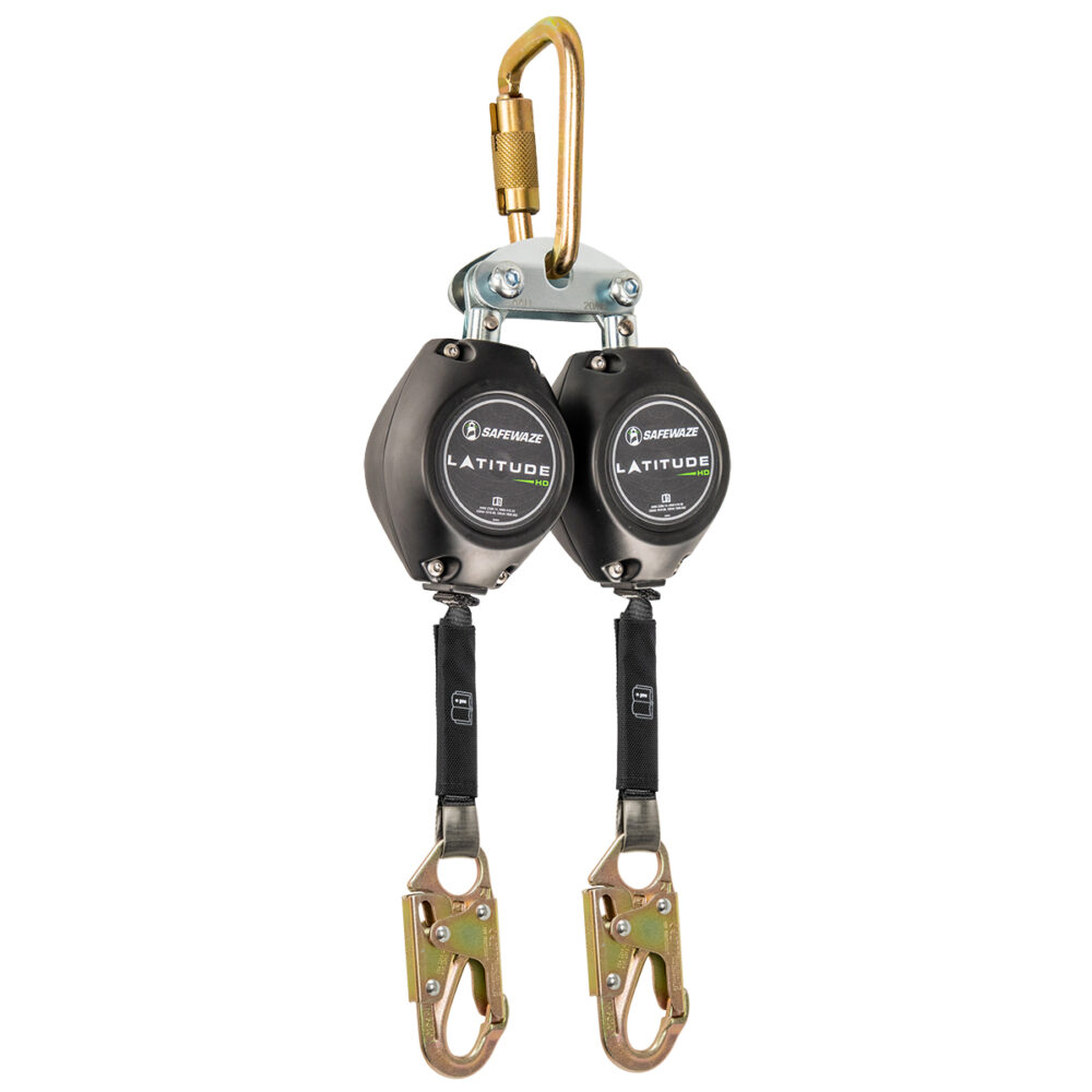 Latitude HD 7' Dual Web SRL-P: FS-EX313, Carabiner, Hooks FS-FSP14075-W Safewaze Snap