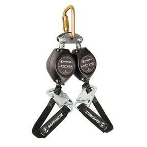 Latitude HD 7′ Dual Web SRL-P: FS-EX313, Carabiner, 20″ Tie-back, Tie-Back Snap Hooks Safewaze