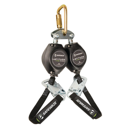 Latitude HD 7′ Dual Web SRL-P: FS-EX313, Carabiner, 20″ Tie-back, Tie-Back Snap Hooks Safewaze