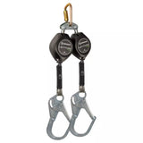Latitude HD 11' Dual Web SRL-P: FS-EX313, Carabiner, Hooks FS-FSP14095-W-RBH Safewaze Rebar Hook