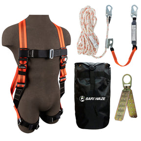 V-Line Bag Roof Kit: FS99280-E Harness, 018-7005 VLL, FS870 Anchor, FS8185 Bag Safewaze