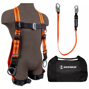 V-Line Bag Combo: FS99281-E Harness, FS88560-E Lanyard, FS8125 Bag Safewaze