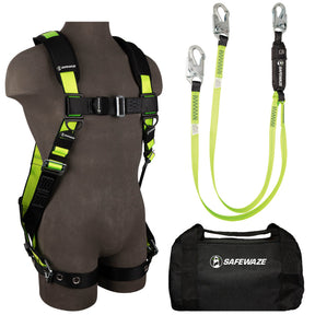 PRO Bag Combo: FS185 Harness, FS561 Lanyard, FS8125 Bag Safewaze