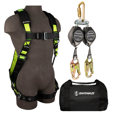 PRO Bag Combo: FS185 Harness, FS-FSP14075-W SRL, FS8125 Bag Safewaze