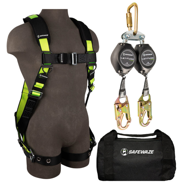 PRO Bag Combo: FS185 Harness, FS-FSP14075-W SRL, FS8125 Bag Safewaze