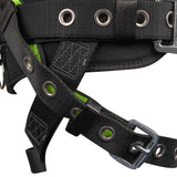 PRO Construction Harness: 3D, MB Chest, TB Legs, Trauma Relief Safewaze