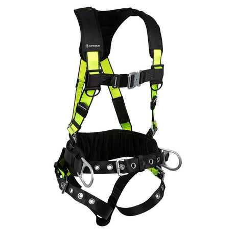 PRO Construction Harness: 3D, QC Chest, TB Legs Safewaze