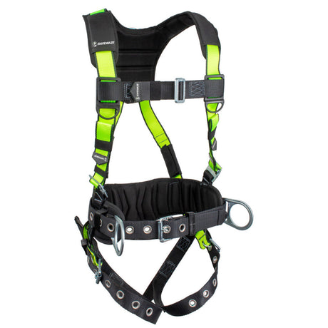 PRO Construction Harness: 3D, Dorsal Link, MB Chest, TB Legs Safewaze