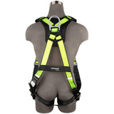 PRO Full Body Harness: 1D, MB Chest, FD, TB Legs Safewaze