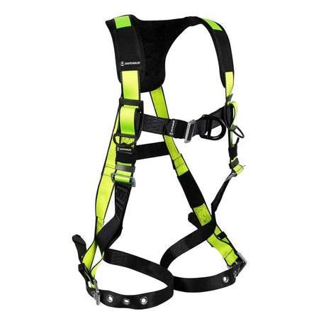 PRO Full Body Harness: 1D, MB Chest, FD, TB Legs Safewaze