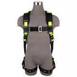 PRO Full Body Harness: 1D, Dorsal Link, MB Chest, TB Legs Safewaze