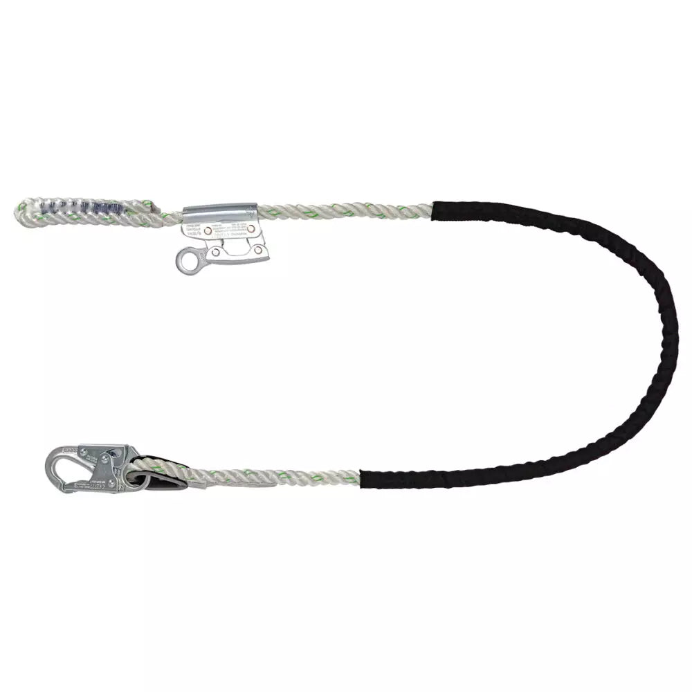 6′ Rope Positioning Assembly: Rope Ascender, Snap Hook Safewaze