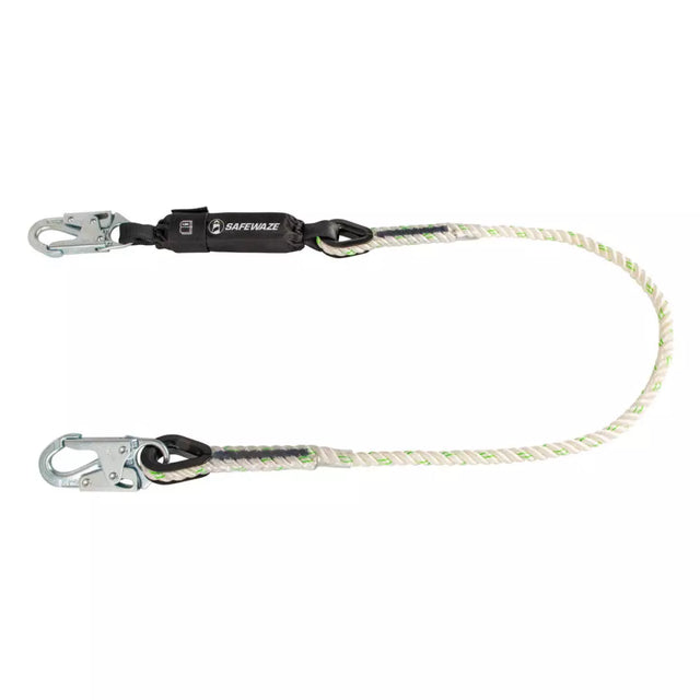 PRO 6′ Rope Energy Absorbing Lanyard: Snap Hook Safewaze