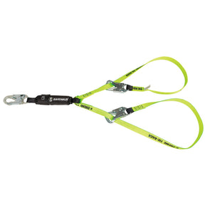 PRO 6′ Tie-Back Energy Absorbing Lanyard: Dual Leg Safewaze