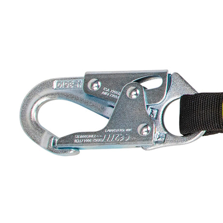 Arc Flash 6′ Energy Absorbing Lanyard: Snap Hook Safewaze
