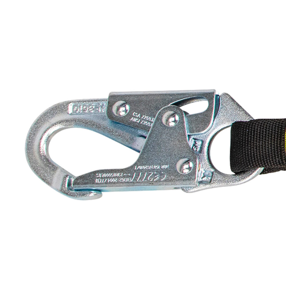Arc Flash 6′ Energy Absorbing Lanyard: Snap Hook, Soft Loop Safewaze