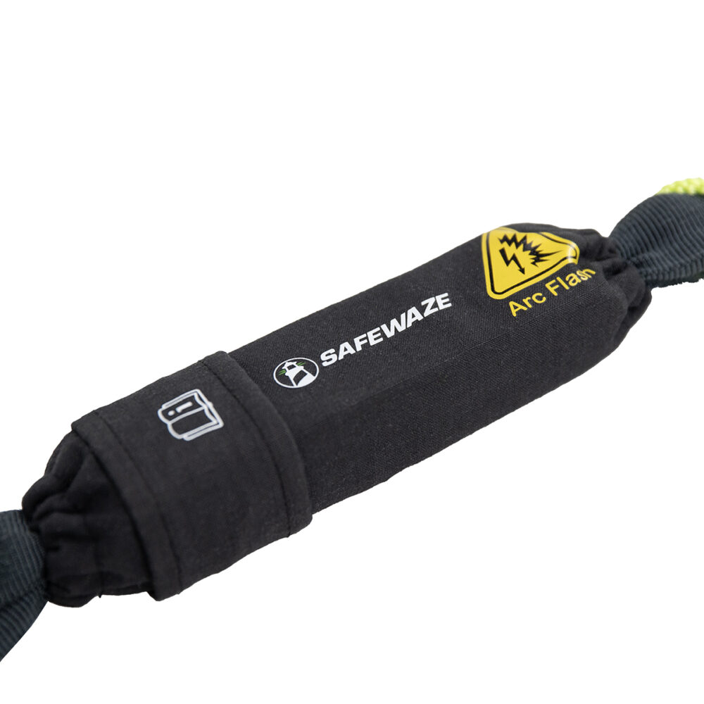 Arc Flash 4′-6′ Adjustable Energy Absorbing Lanyard: Snap Hook, Soft Loop Safewaze