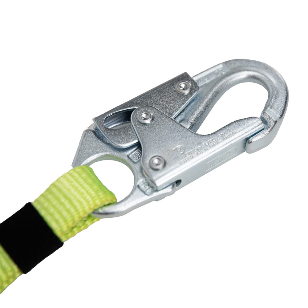 Arc Flash 4′-6′ Adjustable Energy Absorbing Lanyard: Snap Hook, Soft Loop Safewaze